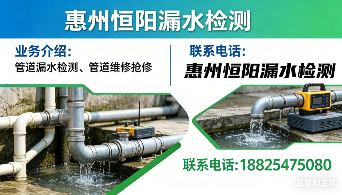 2026年实力之选:惠州水管抢修联系方式省心推荐